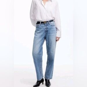 Madewell The Darted Barrel-Leg Jean • size 23 • NR527 • dobbins washRigid